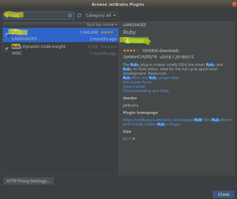 Configurar Intellij con Ruby - Rubén Tejera Cordero